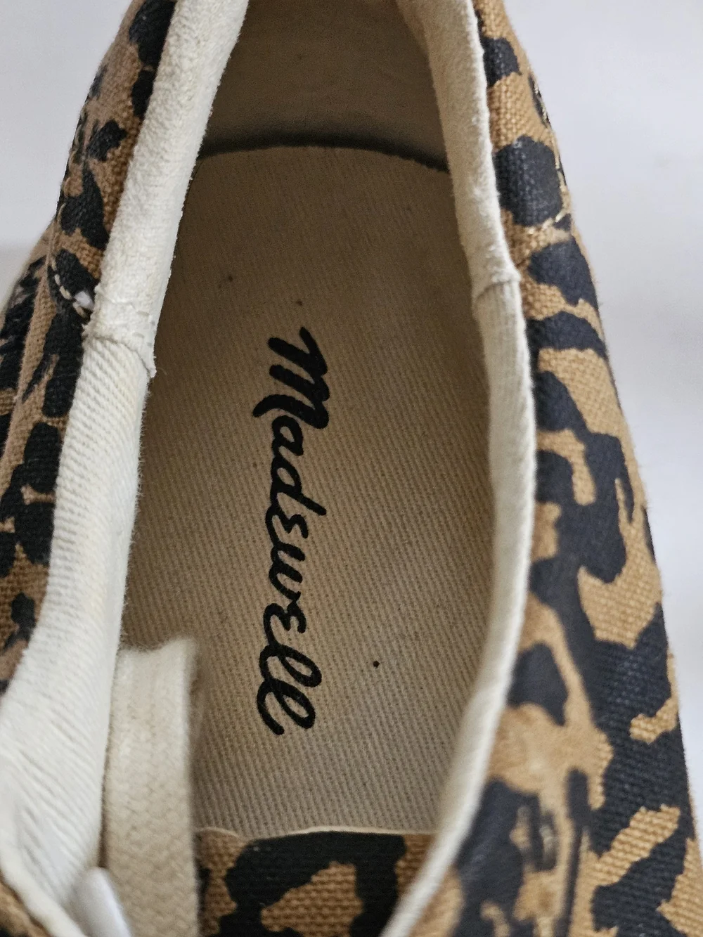 Madewell Women's Leopard Print Canvas Sneakers - Tan/Black